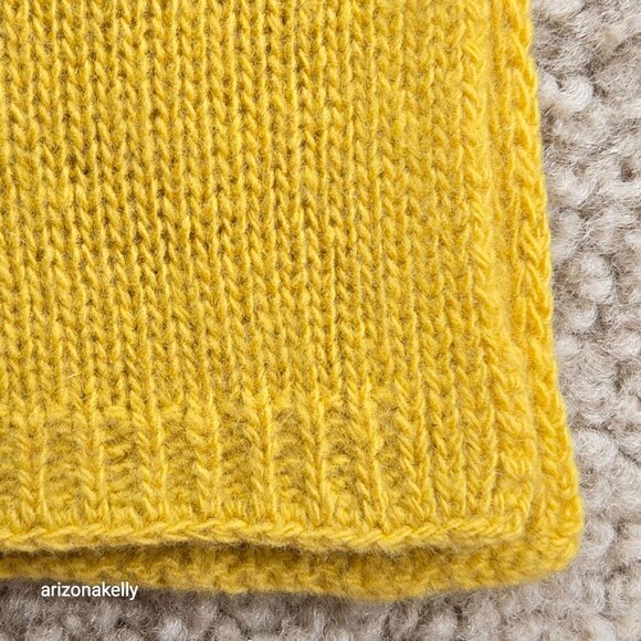 NWOT Portolano Cashmere Scarf Yellow Mustard - Picture 4 of 9